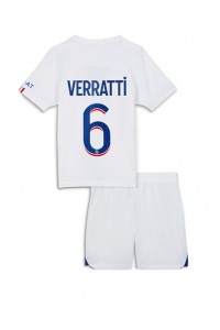 Paris Saint-Germain Marco Verratti #6 Babyklær Tredje Fotballdrakt til barn 2022-23 Korte ermer (+ Korte bukser)